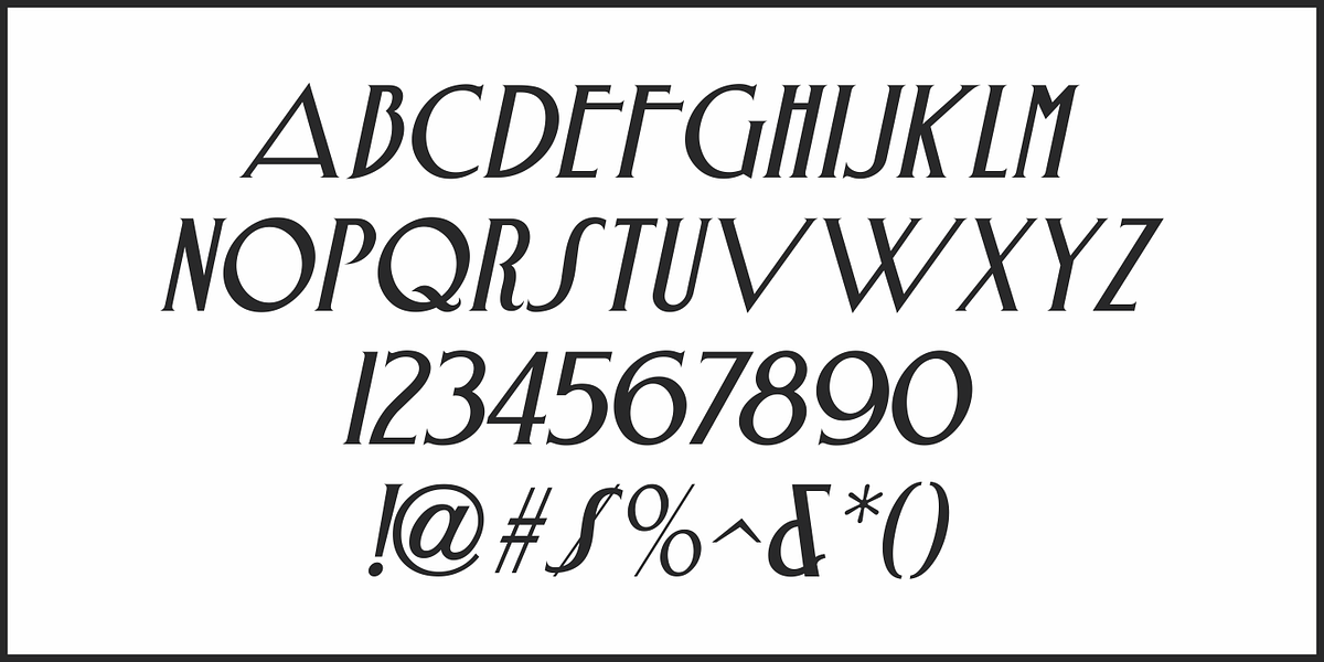 Nouveau Spurred JNL, a Serif Font by Jeff Levine Fonts (Photo 5 of 5)