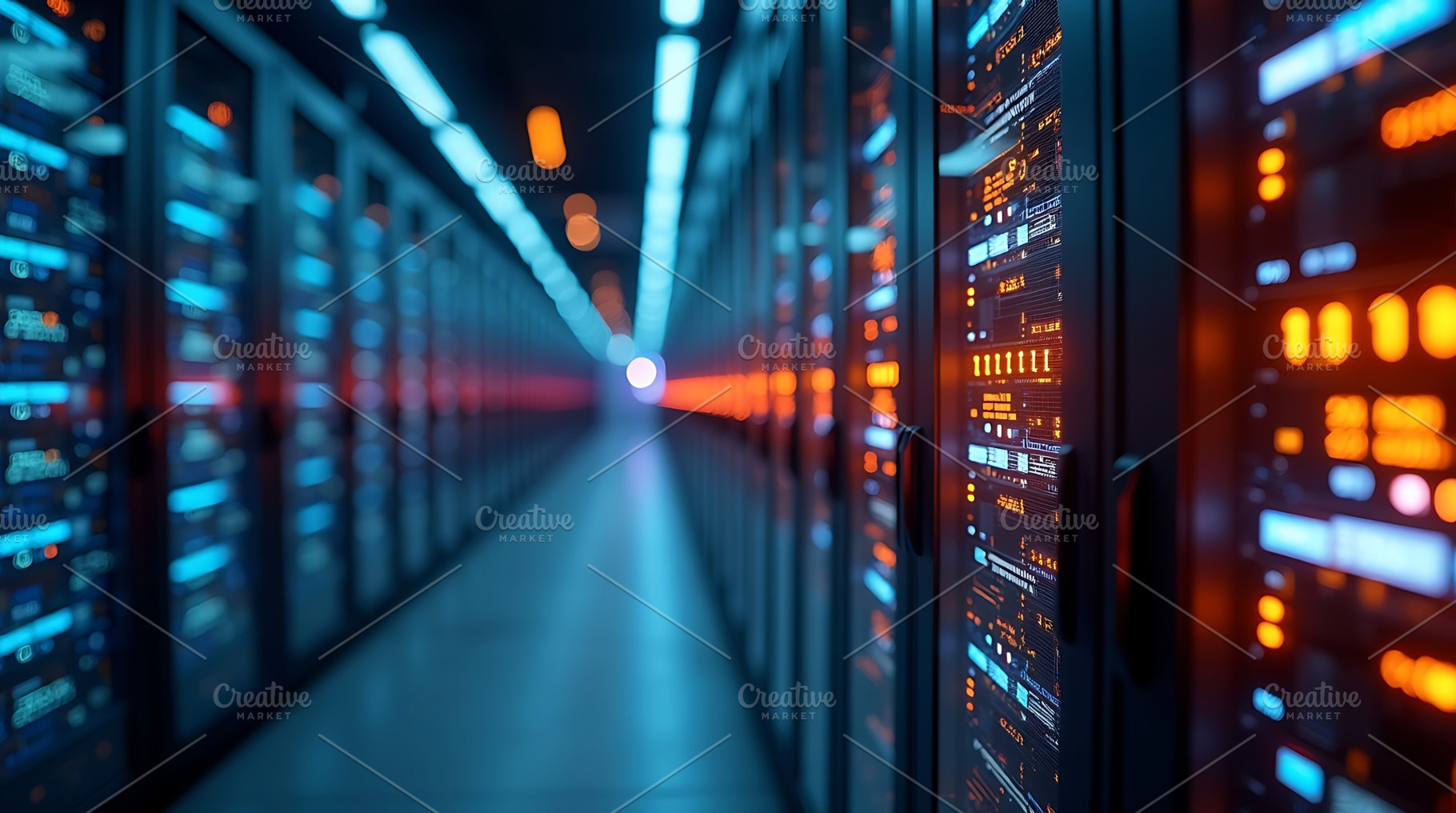 Data center server room hosting info, a Technology Photo by Artonix