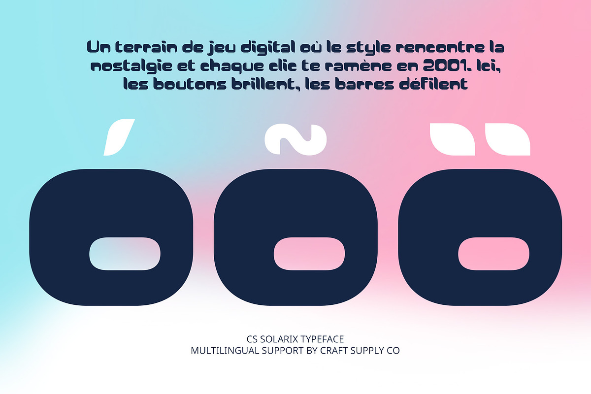CS Solarix – Futuristic Font, a Sans Serif Font by Craft Supply Co. (Photo 6 of 8)