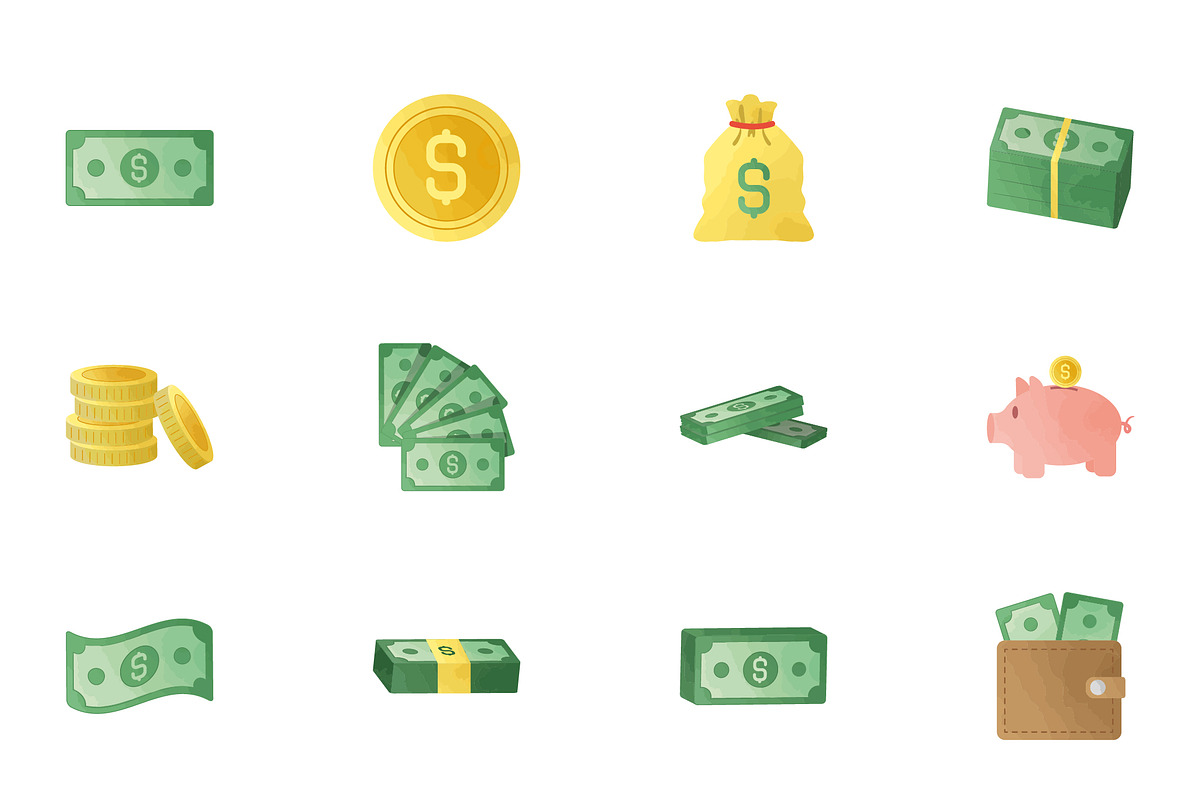 Money & Finance Illustration Set