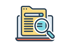 Searched search color icon