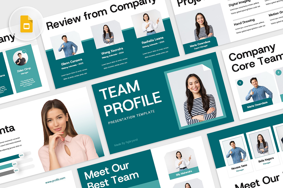 Team Profile Google Slides