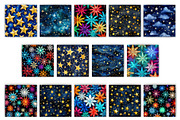 Christmas star patterns., a Pattern Graphic by KENO Mascots (Thumbnail 3 of 4)