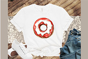 Watercolor Donuts Dessert Clipart, an Illustration by Sublimation Artist (Thumbnail 4 of 6)