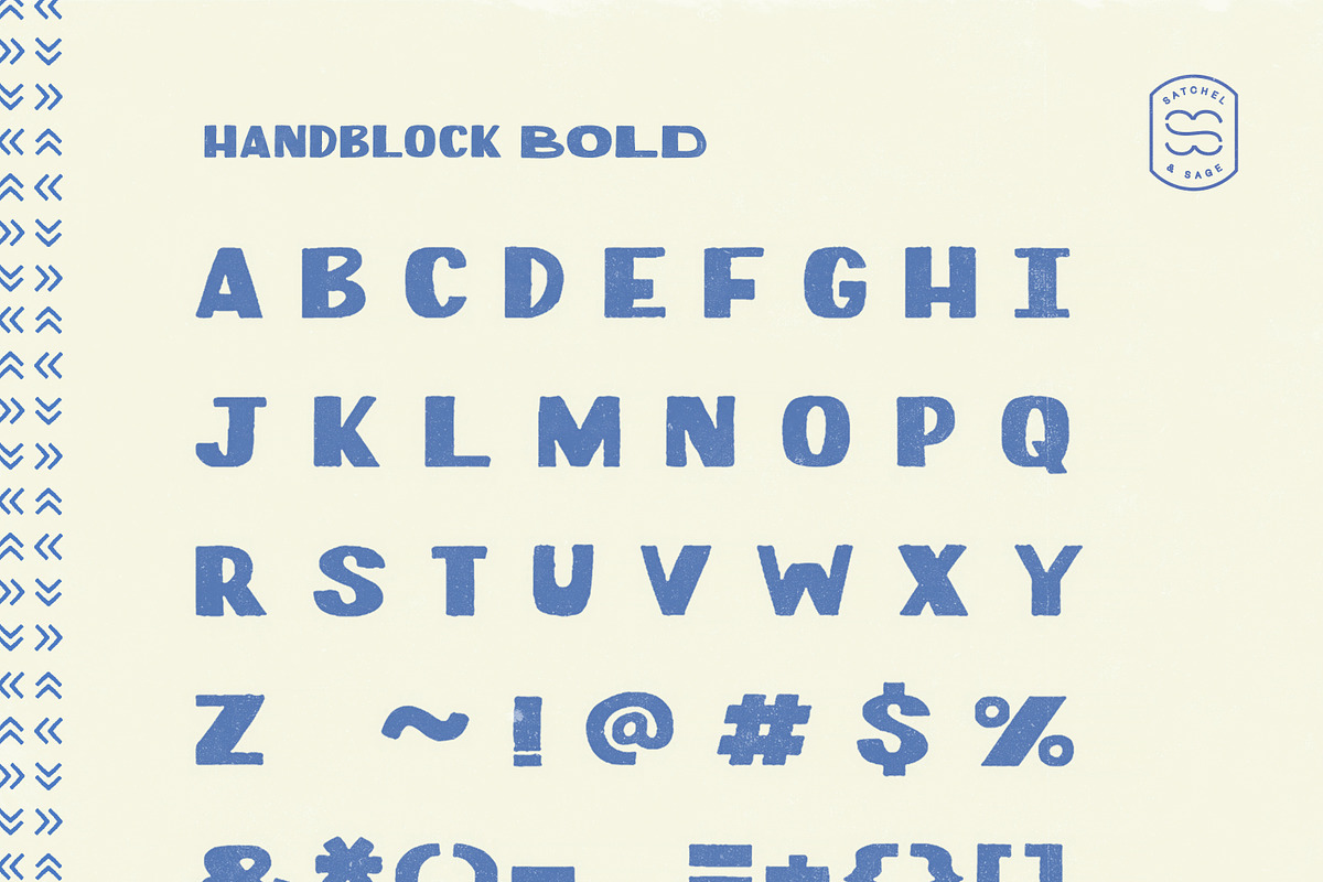 HandBlock Bold & Regular, a Font by Satchel & Sage (Photo 7 of 7)