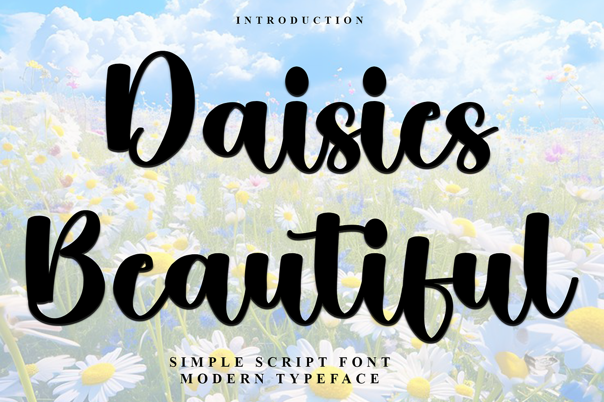 Daisies Beautiful, a Handwritten Font by InermediaSTUDIO (Photo 1 of 8)