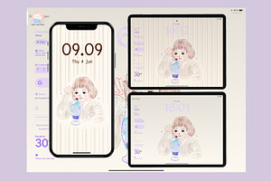 Cream Soda Watercolor Wallpaper Pack
