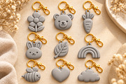 9 Adorable Keychain 3D STL, an Object 3D Model by Layerology (Thumbnail 3 of 3)