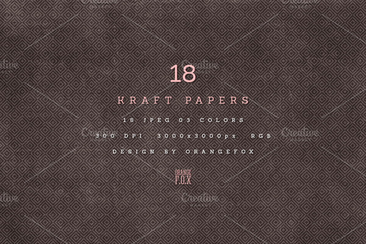 18 Red Kraft Papers, a Texture Graphic by Orange Fox (Photo 4 of 4)