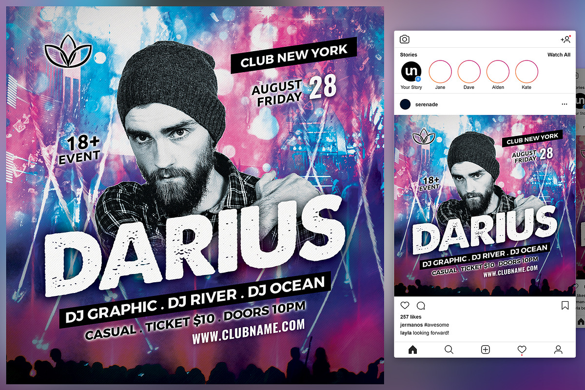 DJ Flyer, a Flyer Template by KiraYamato Design Studio