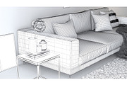 Living D - Soft Monochrome, a Furniture 3D Model by 3DCargo (Thumbnail 7 of 11)