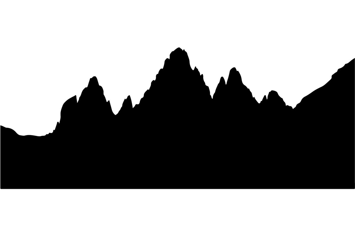 Mountain Range Silhouette, an Object Graphic by Designer_Momina (Photo 16 of 20)