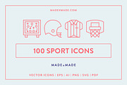 Sport Line Icons, an Outline Icon by Made by Made (Thumbnail 1 of 7)