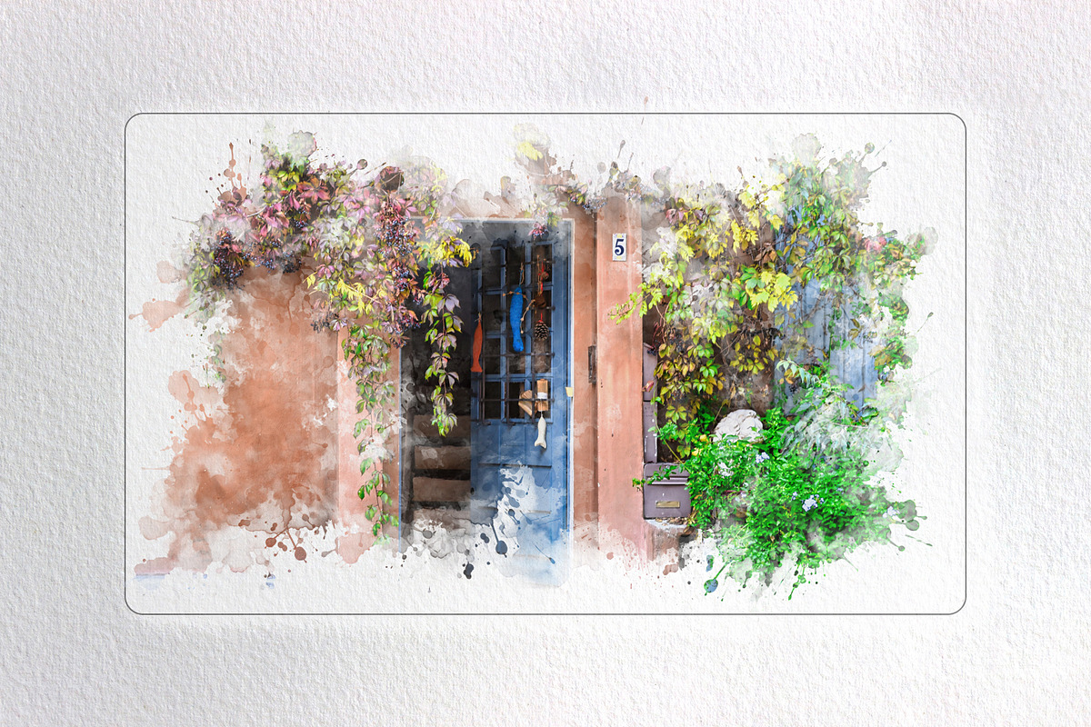 144 Watercolor Brushes for photoshop, a Brush Add-On by INTENTFX (Photo 9 of 9)