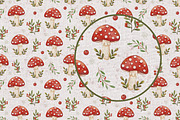 Autumn Red Mushrooms pattern, a Pattern Graphic by Kreeya Art Shop (Thumbnail 12 of 14)