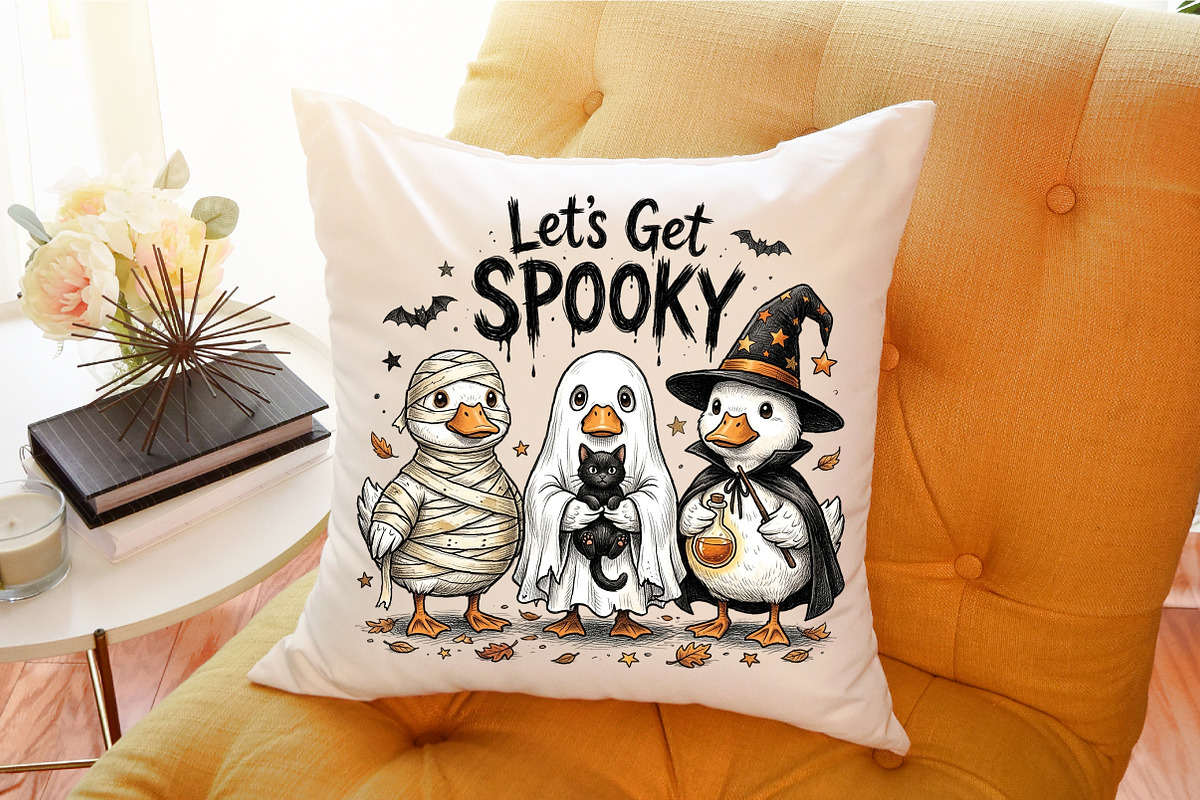 Funny Halloween Spooky Ghost Goose, a Work Illustration by Sublimation Artist (Photo 9 of 9)