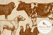 Vintage Farm Animal Vector Graphics, an Object Graphic by Eclectic Anthology (Thumbnail 9 of 9)