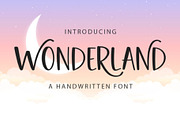Wonderland Font, a Script Font by QualityGraphics (Thumbnail 1 of 6)
