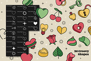 Retro Groovy Valentine for Procreate, a Brush Add-On by Pencil Twist (Thumbnail 6 of 10)