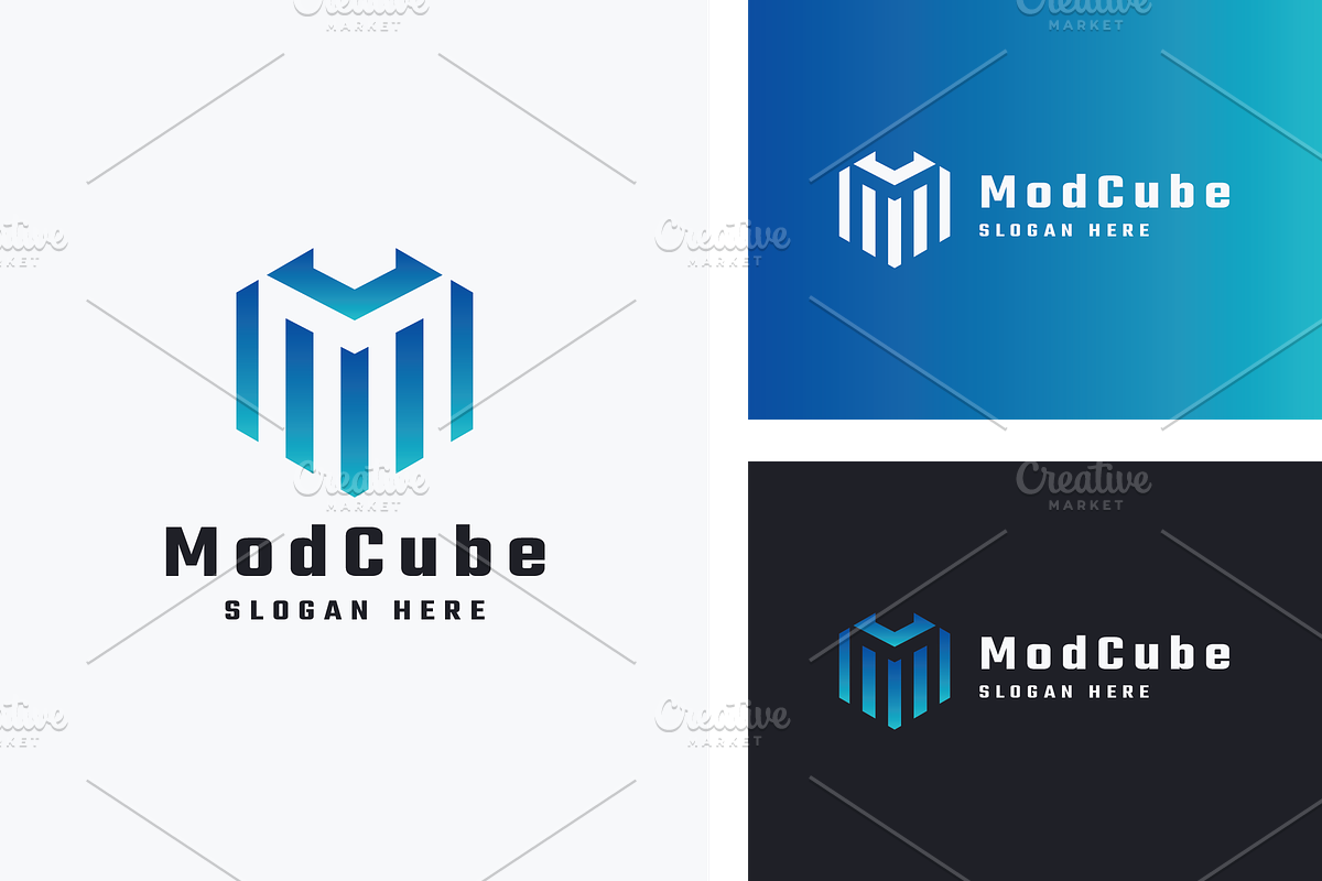 Mode Cube Letter M Logo, a Branding & Logo Template by Design_Planet (Photo 1 of 5)