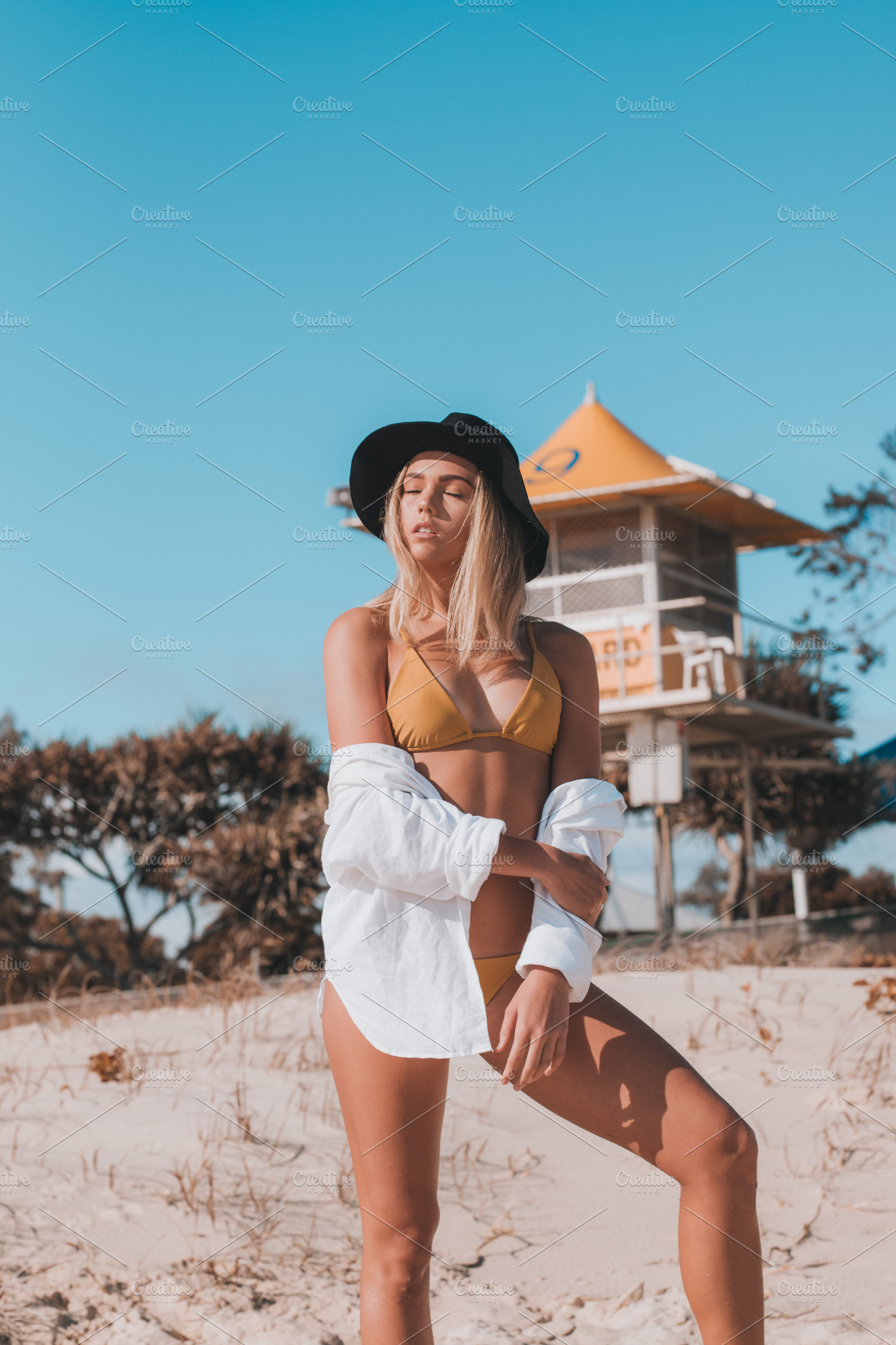 Beautiful bikini model stock photo containing bikini and beach, a Person Photo by Chris Joel Campbell