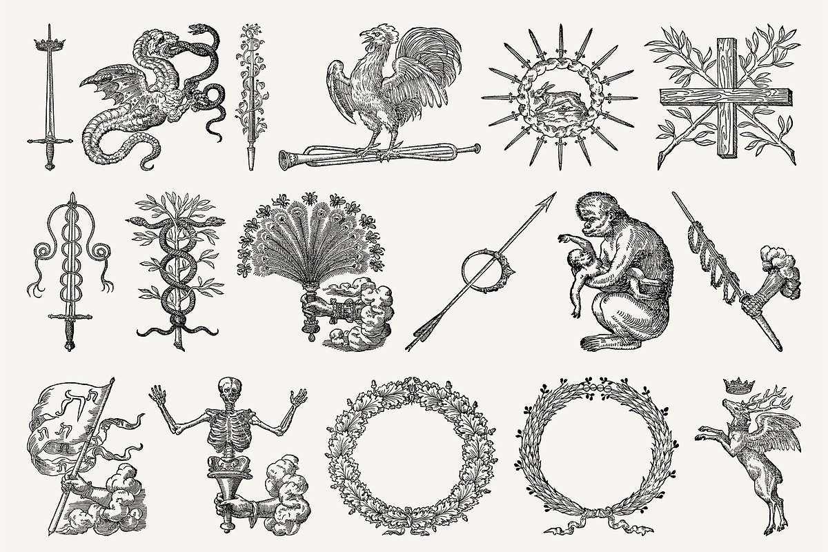 Procreate Occult Emblems Stamps, a Brush Add-On by Century Library (Photo 8 of 10)