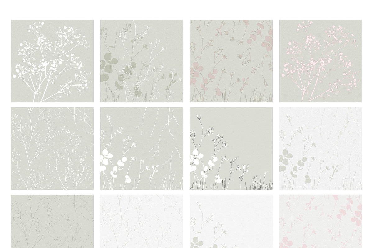 Botanical Background Collection, a Background Graphic by Anna Sokol (Photo 3 of 14)