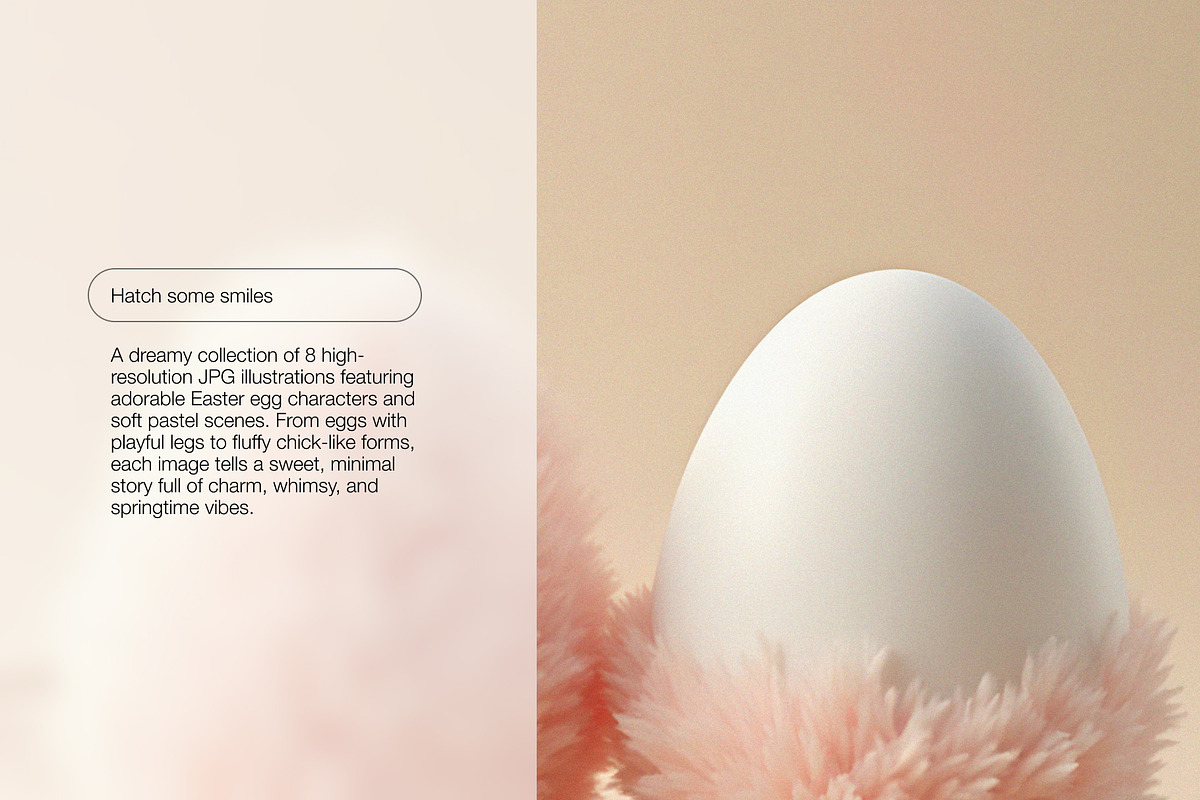Eggventures: Minimal AI Easter Eggs, a Decorative Illustration by Preza Buro (Photo 2 of 6)