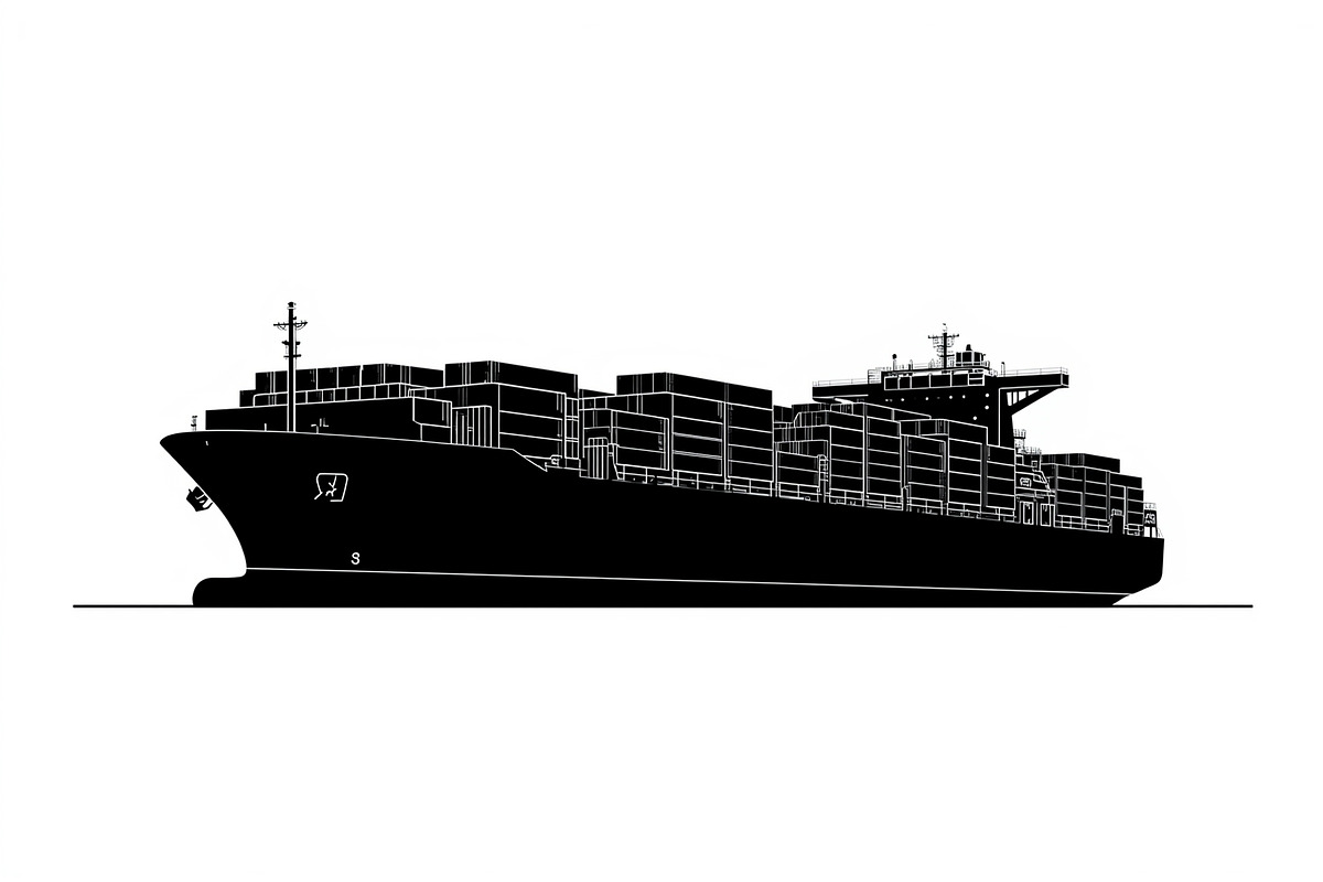 Ocean Ship & Boat Vector Silhouettes, an Illustration by jahid234 (Photo 9 of 9)