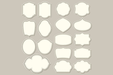 Labels shapes for all design., a Card Template by Vector Maker