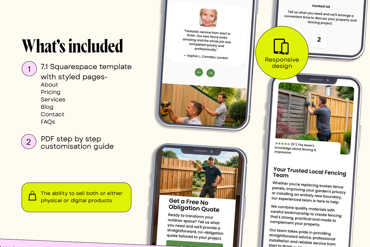 Fencing Website Template, a Squarespace Template by Template Twist Shop (Photo 4 of 9)