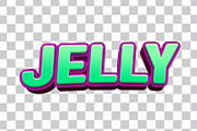 Jelly PSD 3D Editable Text Effect, a Layer Style Add-On by TrueVector (Thumbnail 2 of 2)