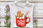 Cute Christmas Gingerbread Man Clipa, an Illustration by Rose Art (Thumbnail 6 of 7)