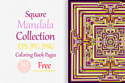 Square mandalas collection, a Brushes & More by dnapslvsk (Thumbnail 1 of 5)