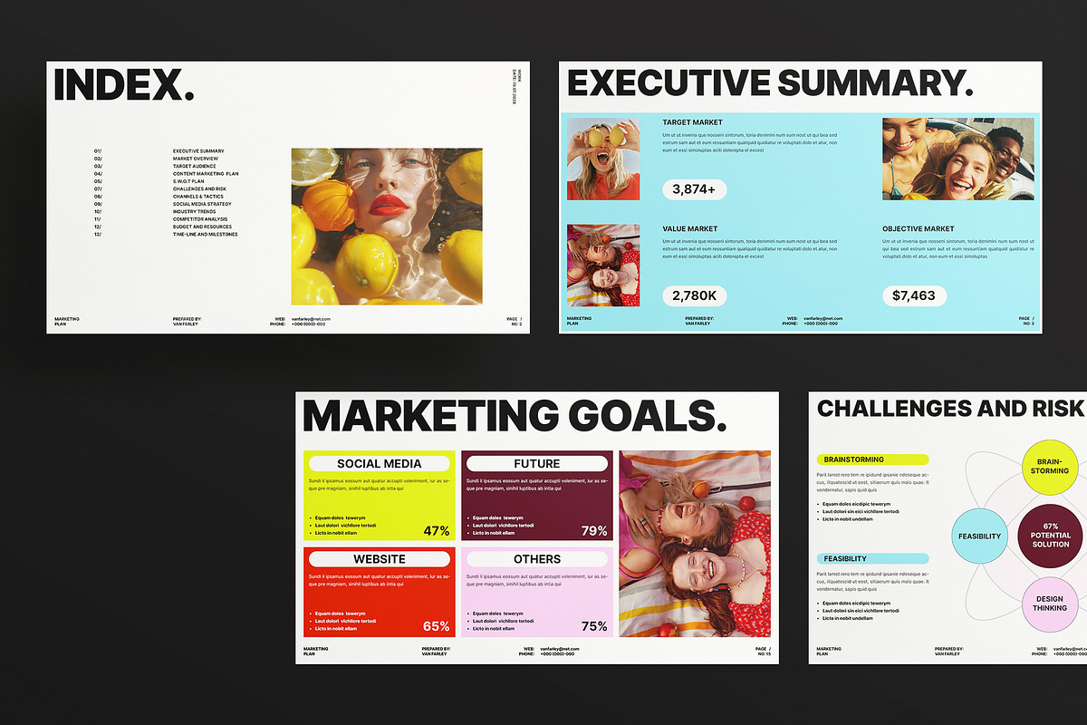 Marketing Plan Presentation Template, a Presentation Template by Laycraft Studio (Photo 4 of 9)