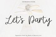 Let's Party | Signature Font, a Script Font by Artstudio (Thumbnail 1 of 7)