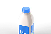 Realistic Milk Bottle Mock-up, a Print Template by Propex (Thumbnail 3 of 9)