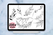 235 leaves procreate stamps, a Brush Add-On by Arts For Peace (Thumbnail 8 of 10)
