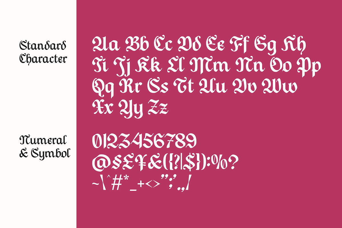 Todak Gothic - Blackletter Family, a Blackletter Font by Holyline Design (Photo 12 of 15)