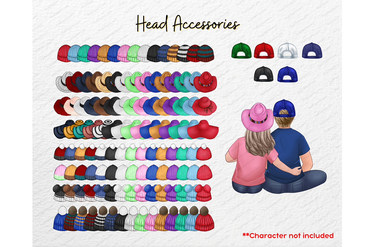Bow Hat Clipart PNG Decorate people, an Education Illustration by Podcliparts (Photo 4 of 5)
