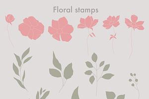 Floral Stamps For Procreate