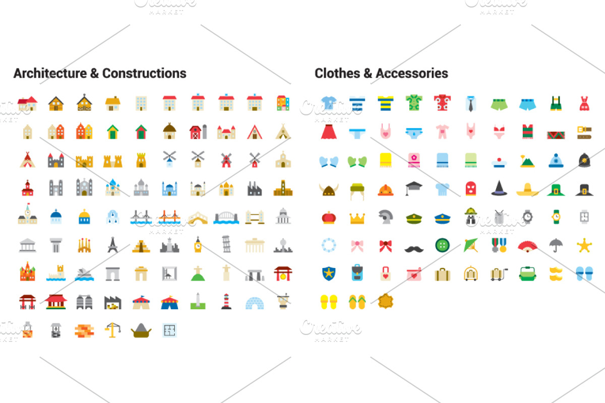 +1000 COLORED FLAT ICONS, an Icon by beguima (Photo 14 of 14)