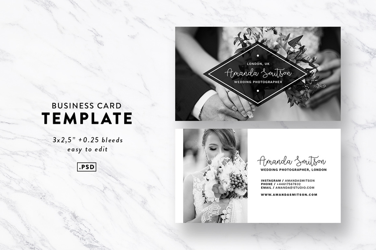 Business Card Template Photography, a Business Card Template by Fearless Confetti (Photo 1 of 5)