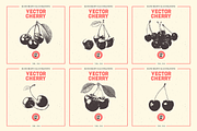 VECTOR CHERRY HAND DRAWN BUNDLE v18, a Food Illustration by pawellpi (Thumbnail 3 of 5)