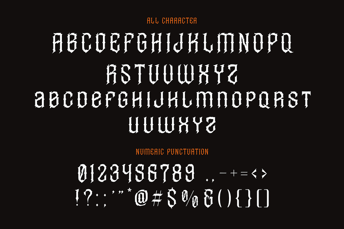 Devil Spirit, a Font by HATFSTUDIO (Photo 4 of 8)