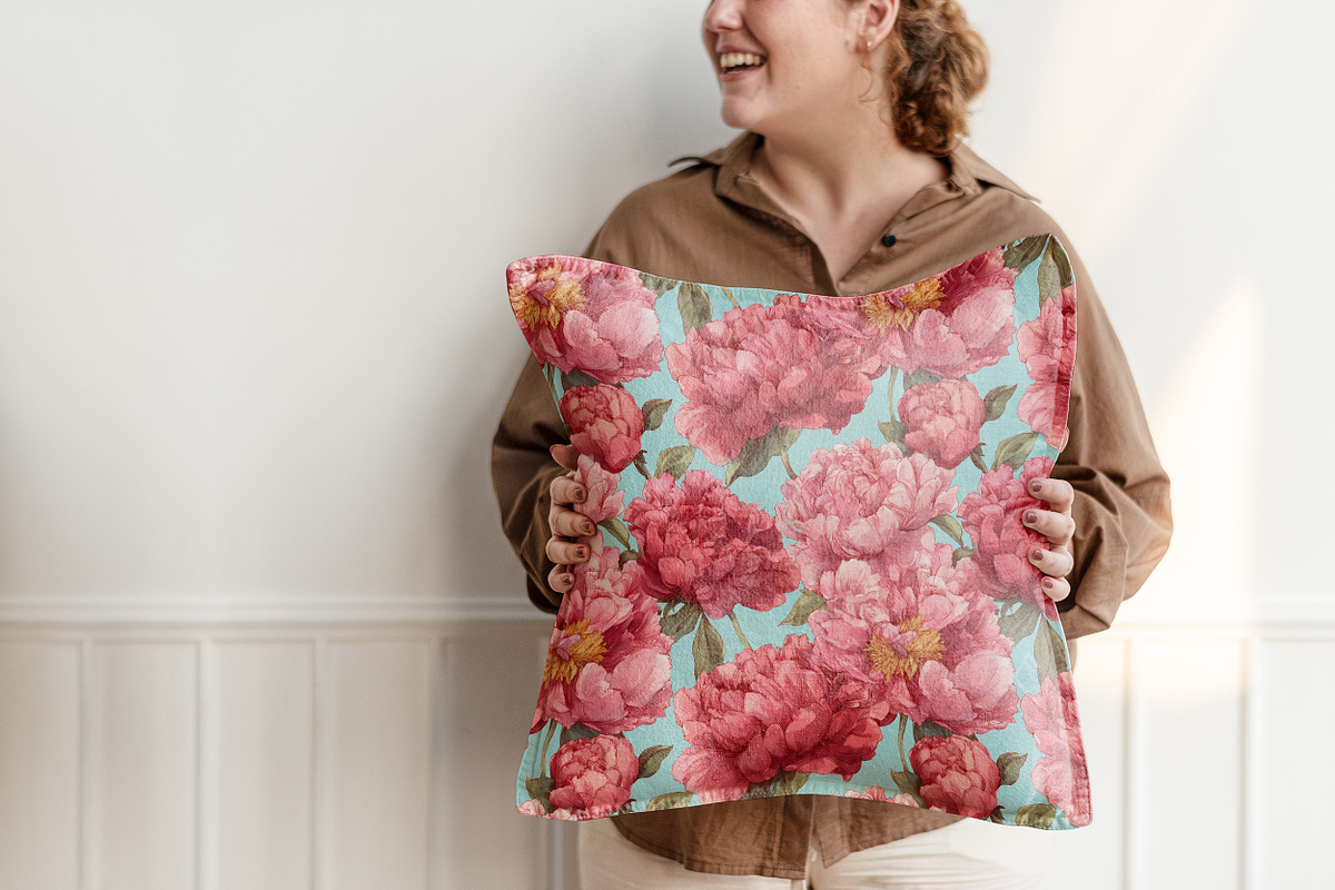 POET'S PEONY Seamless Pattern, a Pattern Graphic by AYAKA Studio Co. (Photo 5 of 9)