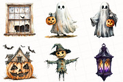 Halloween Collection Clipart Bundle, an Illustration by OK Design (Thumbnail 3 of 5)