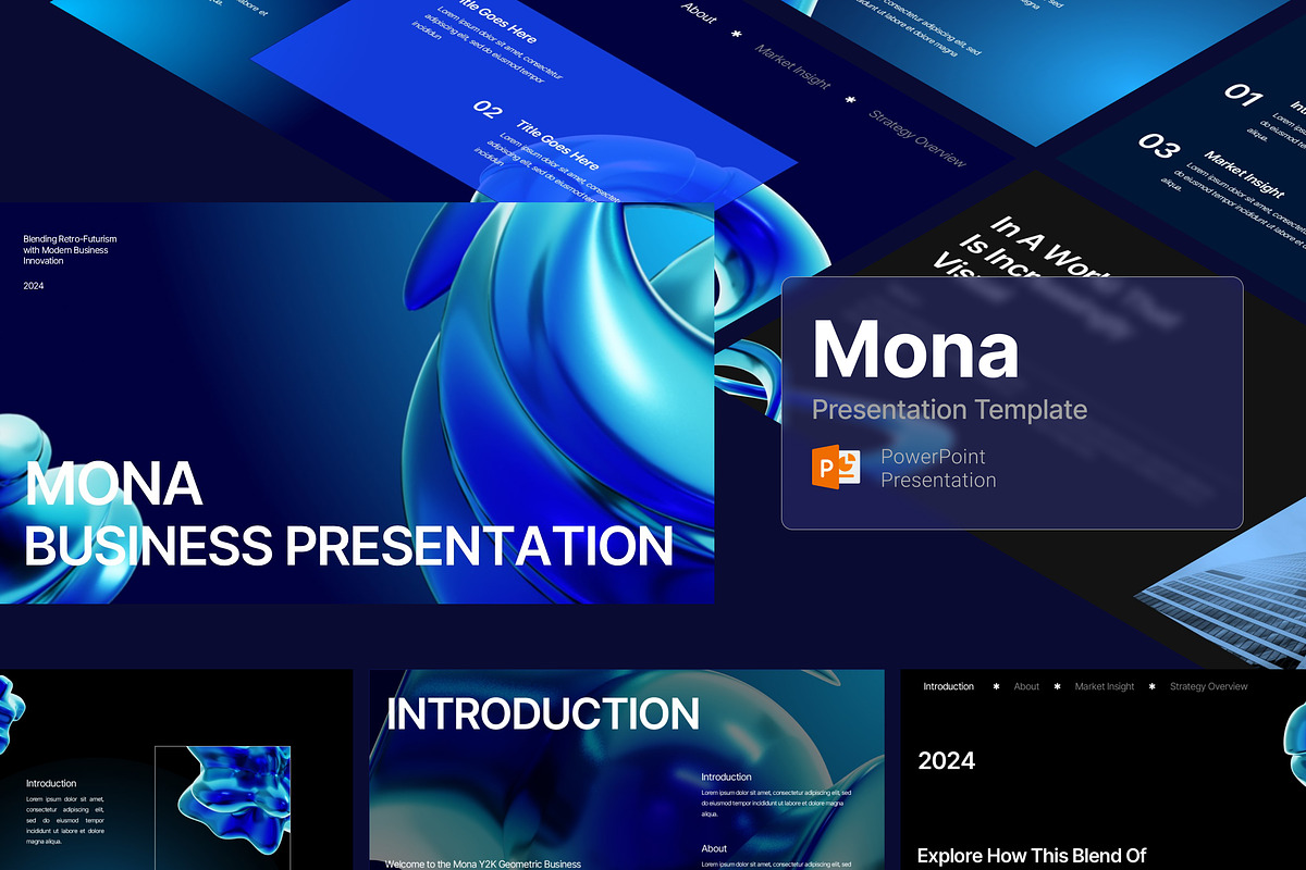 Mona - Business Powerpoint Template, a Presentation Template by Eklip Studio (Photo 1 of 6)