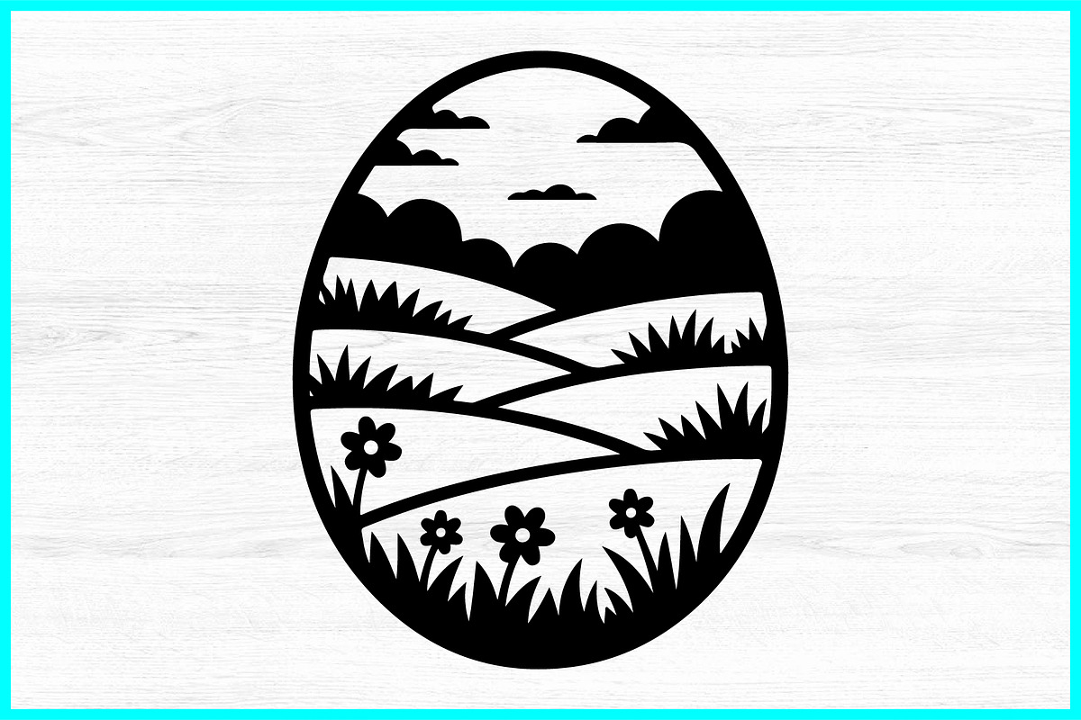 20 Scenic Easter Egg SVG Bundle, a Decorative Illustration by Artivon (Photo 2 of 4)