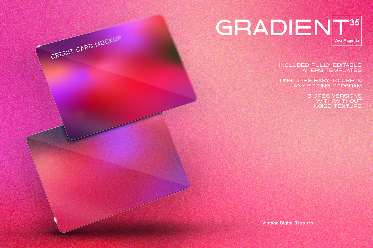 Viva Magenta Vector Grainy Gradient, a Texture Graphic by Vintage Digital Textures (Photo 8 of 13)